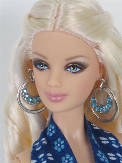 Ooak Handmade Barbie Model Muse Sundress And Earrings By Kristina