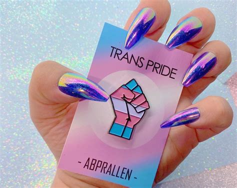 Transgender Pride Enamel Pin Trans Pride Etsy