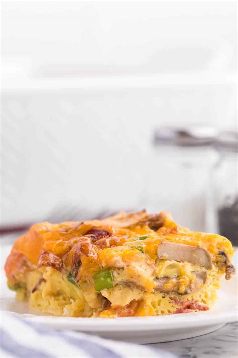 Crustless Bacon And Cheese Quiche Simply Stacie