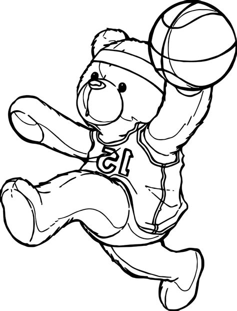 Free And Fun Basketball Color Pages For Kids 101 Activity Cartoon