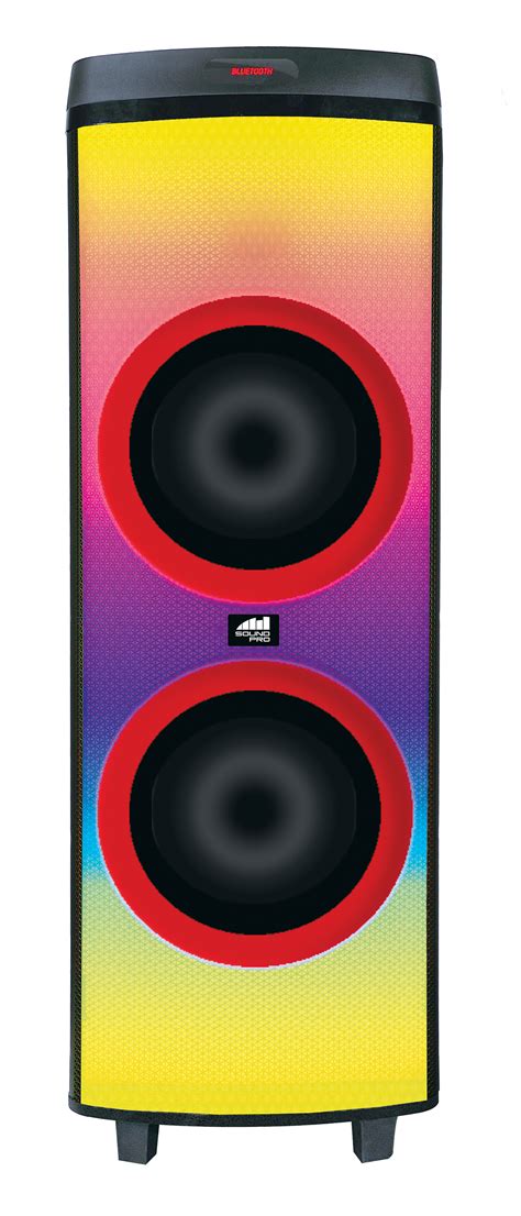 Portable Dual 12″ Bluetooth Blaze Party Speakers With Full Glow Disco