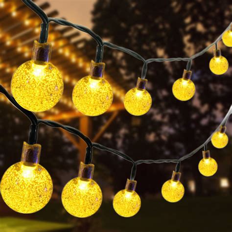 Solar Powered 100 Led Fairy String Lights Outdoor Garden Waterproof