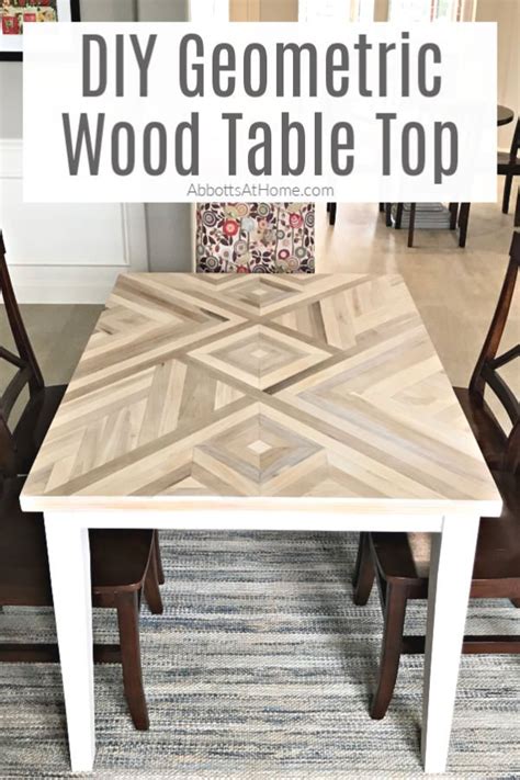 Beautiful Diy Geometric Wood Table Top Design Steps And Video