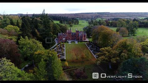 Overflightstock Aldourie Castle Estate Scotland Aerial Stock Footage
