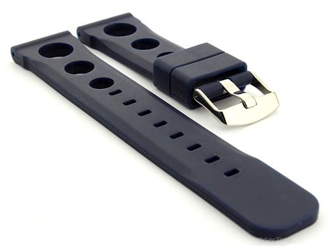 Mens Two Piece Perforated Silicone Rubber Watch Strap Band Waterproof Resin Sh Ebay