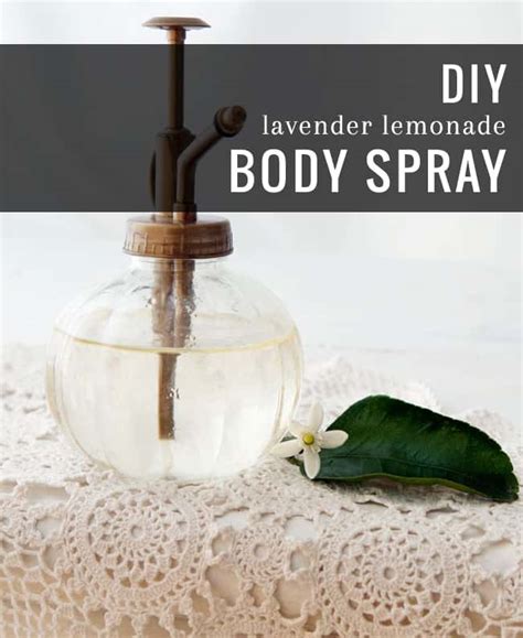 Diy Lavender Lemonade Body Spray