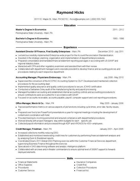 This assistant directorjob description template includes the list of most important assistant director's duties and responsibilities. Assistant Director Of Finance Resume Examples and Tips ...