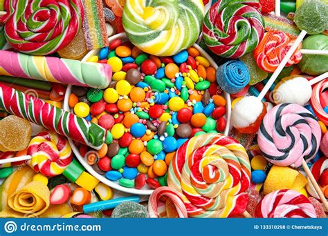 Many Different Yummy Candies As Background Stock Photo Image Of