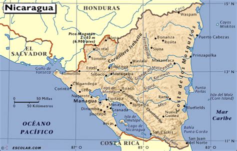 Mapas De Mapa De Nicaragua