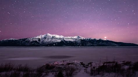 Winter Night Sky Alaska Timelaps Youtube