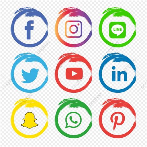 Download This Social Media Icons Set Logo Vector Illustrator Social