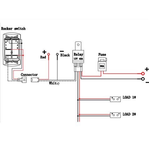 12 volt dc spdt 40 amp relay dc relays contactors solenoids. Dorman 84944 8 Pin Rocker Switch 12 Volt Wiring Diagram