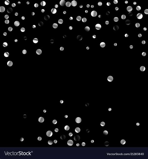 Silver Confetti On A Black Background Royalty Free Vector