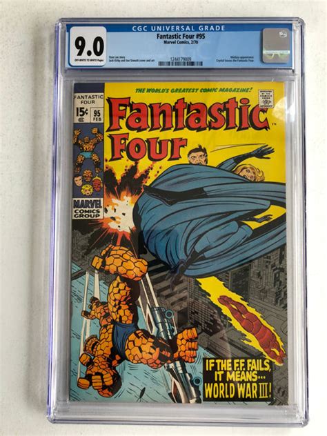 Marvel Comics The Fantastic Four 95 Cgc Graded 90 1st