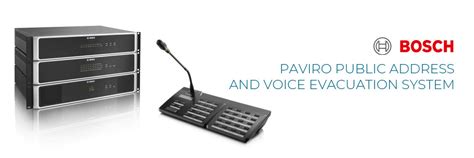 Bosch Paviro Public Address And Voice Evacuation System