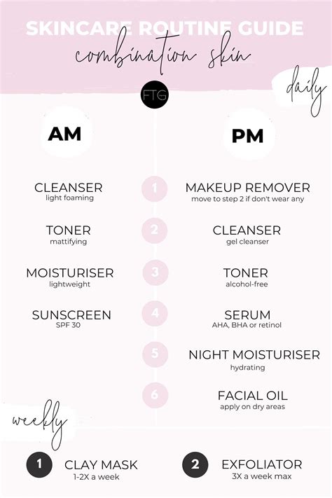 Skin Care Routine For Combination Skin At Home Skin Care And Glowing