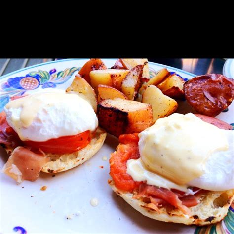 Poached Eggs On English Muffin