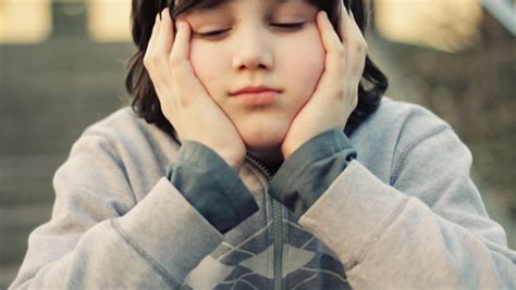 Stock Video Of Young Lonely Sad Boy Portrait 1107883 Shutterstock