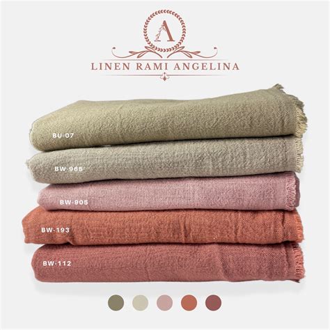 Jual Kain Katun Linen Angel Rami Cringkel Polo Linen Polos Deluxe