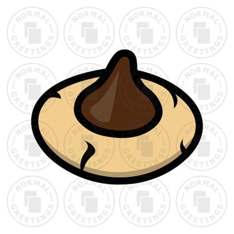Hershey Kiss Peanut Butter Blossom Cookie Christmas Cookies Etsy