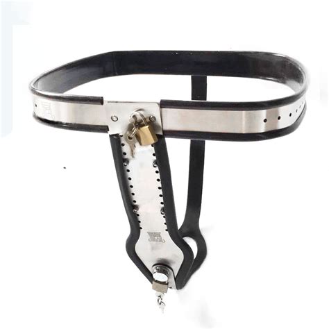 Women Stainless Steel Chastity Belt Adjustable Belt Pants Chastity