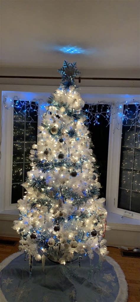 Martha Stewart Flocked Tree Holiday Decor Flocked Trees