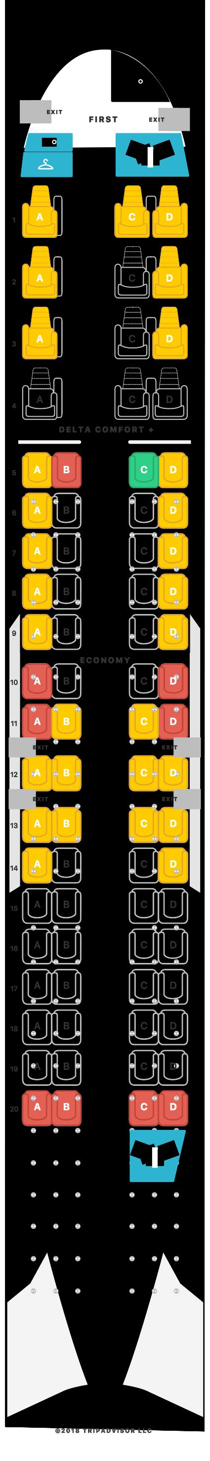 Canadair Regional Jet Seating Chart Delta Chart Walls