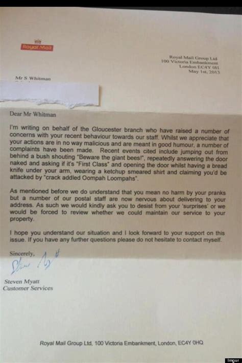 Stamps.com makes mailing a letter easier than ever. Royal Mail 'Stop Answering The Door Naked Claiming To Be ...
