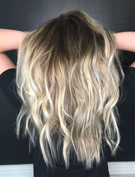 Bright Blonde Balayage To Blend Into Natural Color Perfect For A Lower