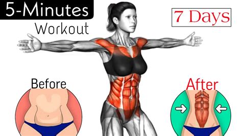 5 Minute Standing Abs Workout Tone Your Core And Lose Belly Fat In Just 1 Week Youtube