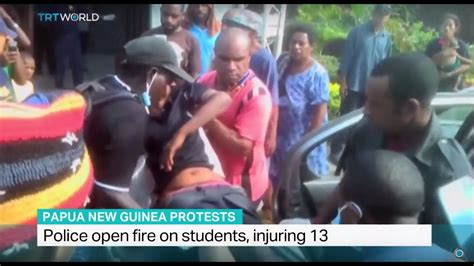 Police Open Fire On Students In Papua New Guinea Injuring 13 Youtube