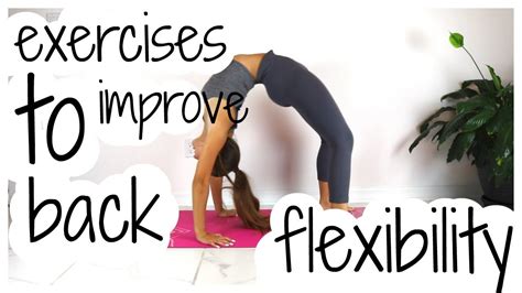How To Be Flexible Back Flexibility Exercises Youtube