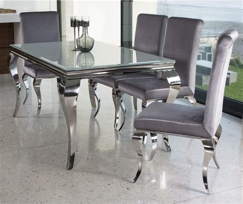 Wilkinson Furniture Louis Mirrored 160cm Dining Table In White Vida
