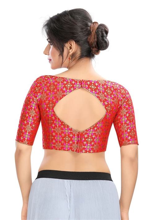 Roykals Jacquard Blouse In Red Jacquard Affiliate Roykals Red Blouse Aff In 2020