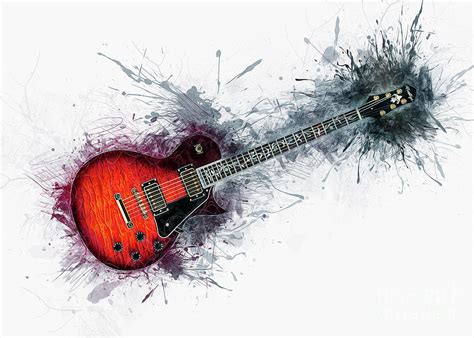 Electric Guitar Art Digital Art By Ian Mitchell
