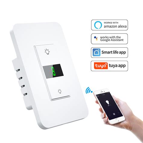Wifi Led Dimmer Switch Us Digital Touch Light Switch Tuya Smart Life