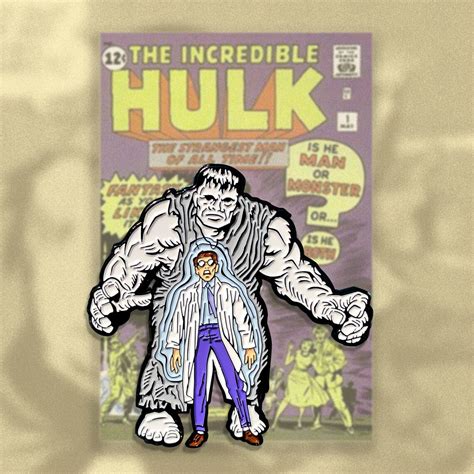 Incredible Hulk Enamel Pin Etsy