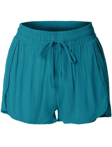 Elastic Waist Summer Beach Shorts Flowy Shorts Travel Clothes Women