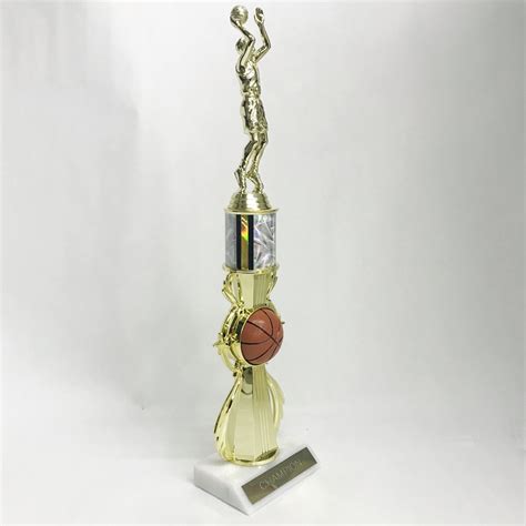 Basketball Riser Trophy With Color Column By Athletic Awards