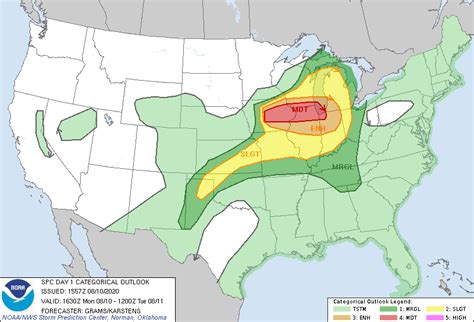A Moderate Risk Of Severe Storms Across The Chicago Area This Monday