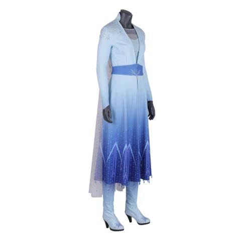Elsa Costume Frozen 2 Cosplay Woman Fashion Dress Full Set
