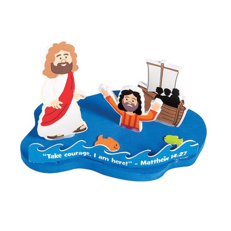 3d Jesus And Peter Walk On Water Floating Craft Kit