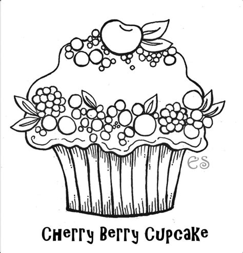 Free Printable Cupcake Coloring Pages Coloring Home