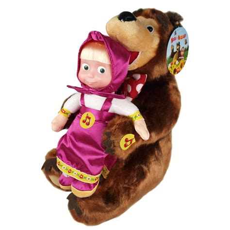Buy Masha And The Bear Set Russian Talking Toy Popular Cartoon Character From Masha And The