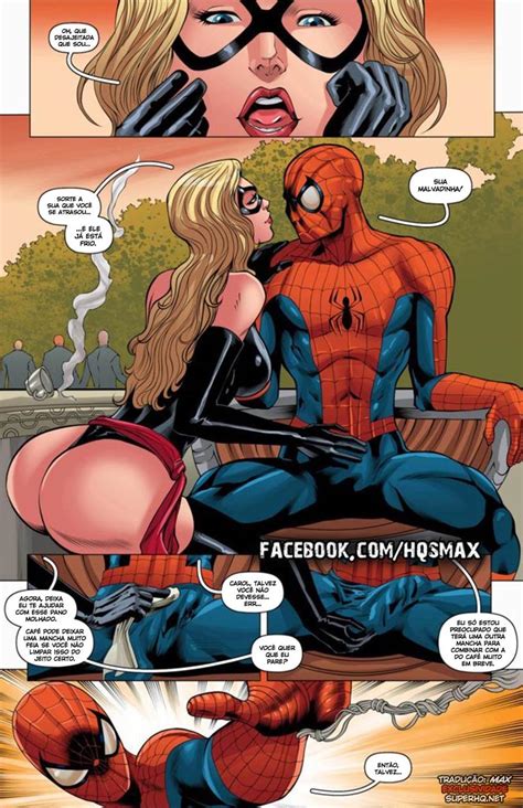 Spiderman Comendo Mrs Marvel Quadrinhos Eroticos Super Hentai