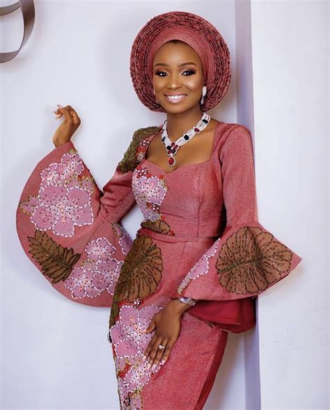 Beautiful Pink Asooke Attire For Yoruba Brides~ Yoruba Weddings