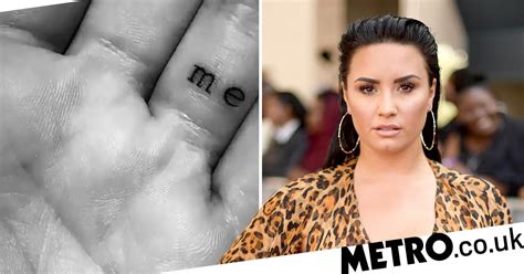 Demi Lovato Unveils Her Latest Tattoo And It S Important Meaning Metro News