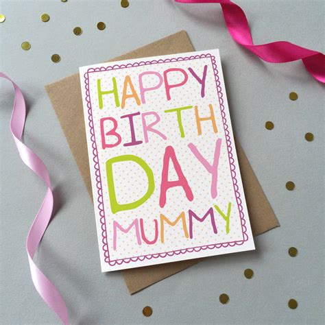 Happy Birthday Mummy Card By Sarah Catherine Designs