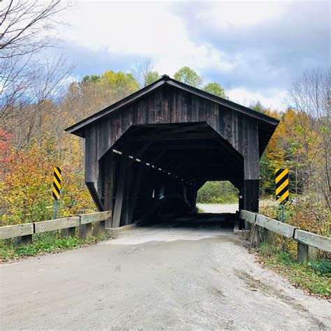 Scott Covered Bridge In Jeffersonville Vermont Spanning Brewster