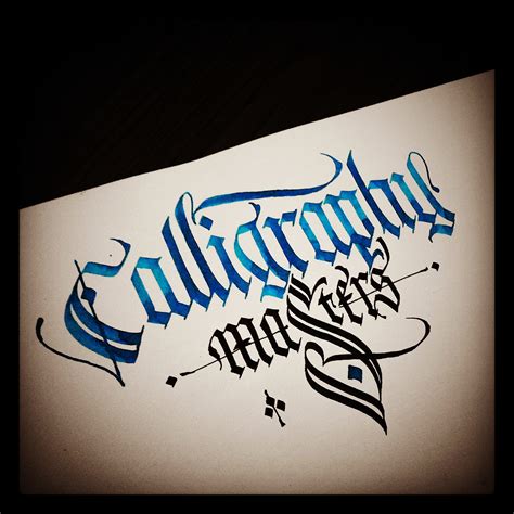 Gothic Calligraphy Lettering On Behance